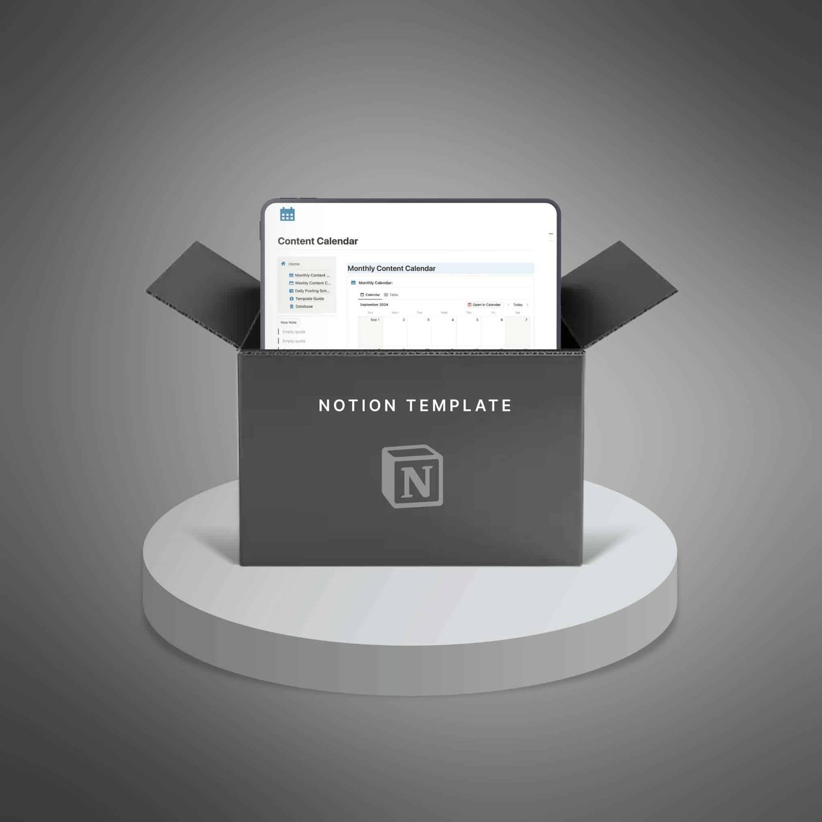Content Calendar5 Ultimate Notion Productivity Bundle