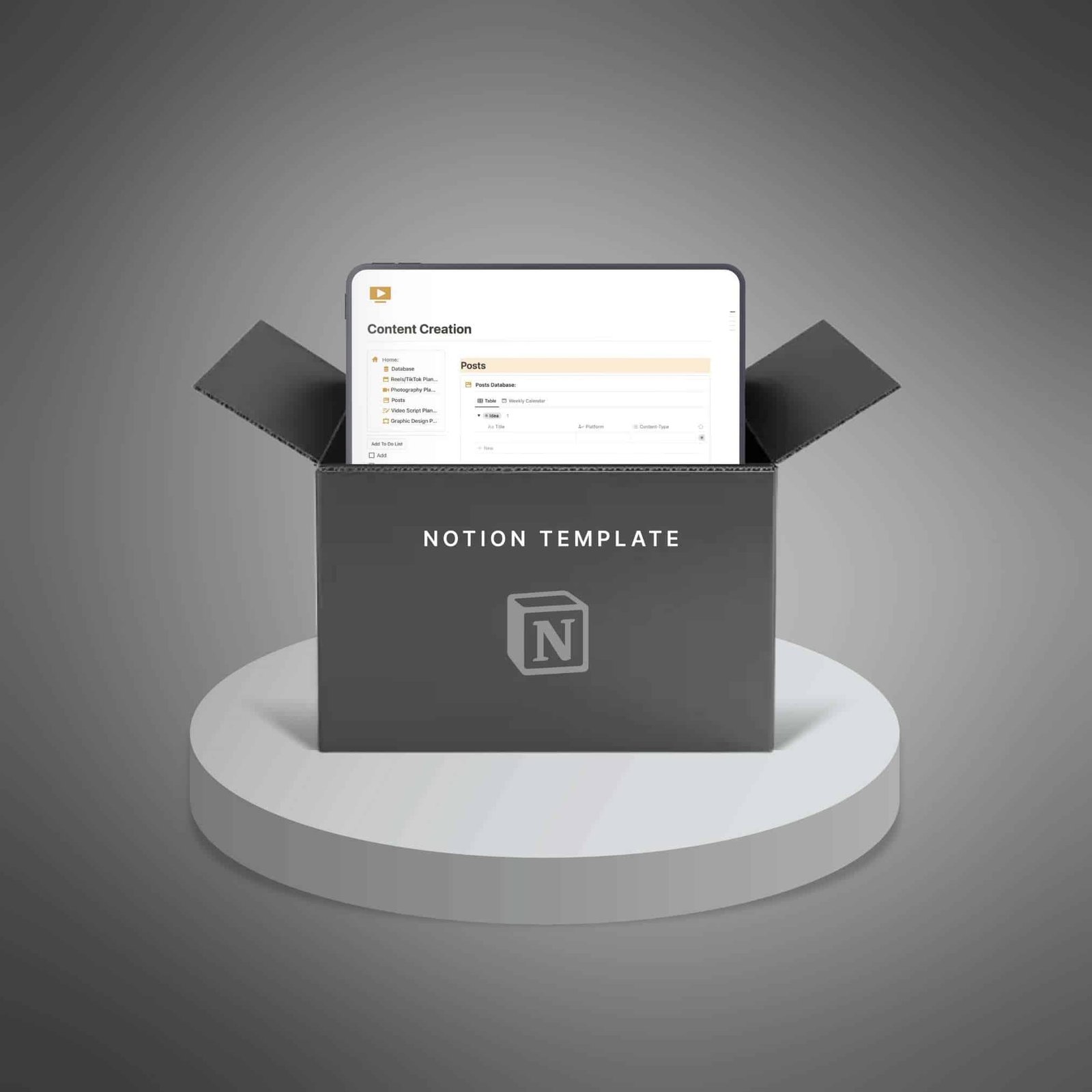 Content Creation1 Ultimate Notion Productivity Bundle