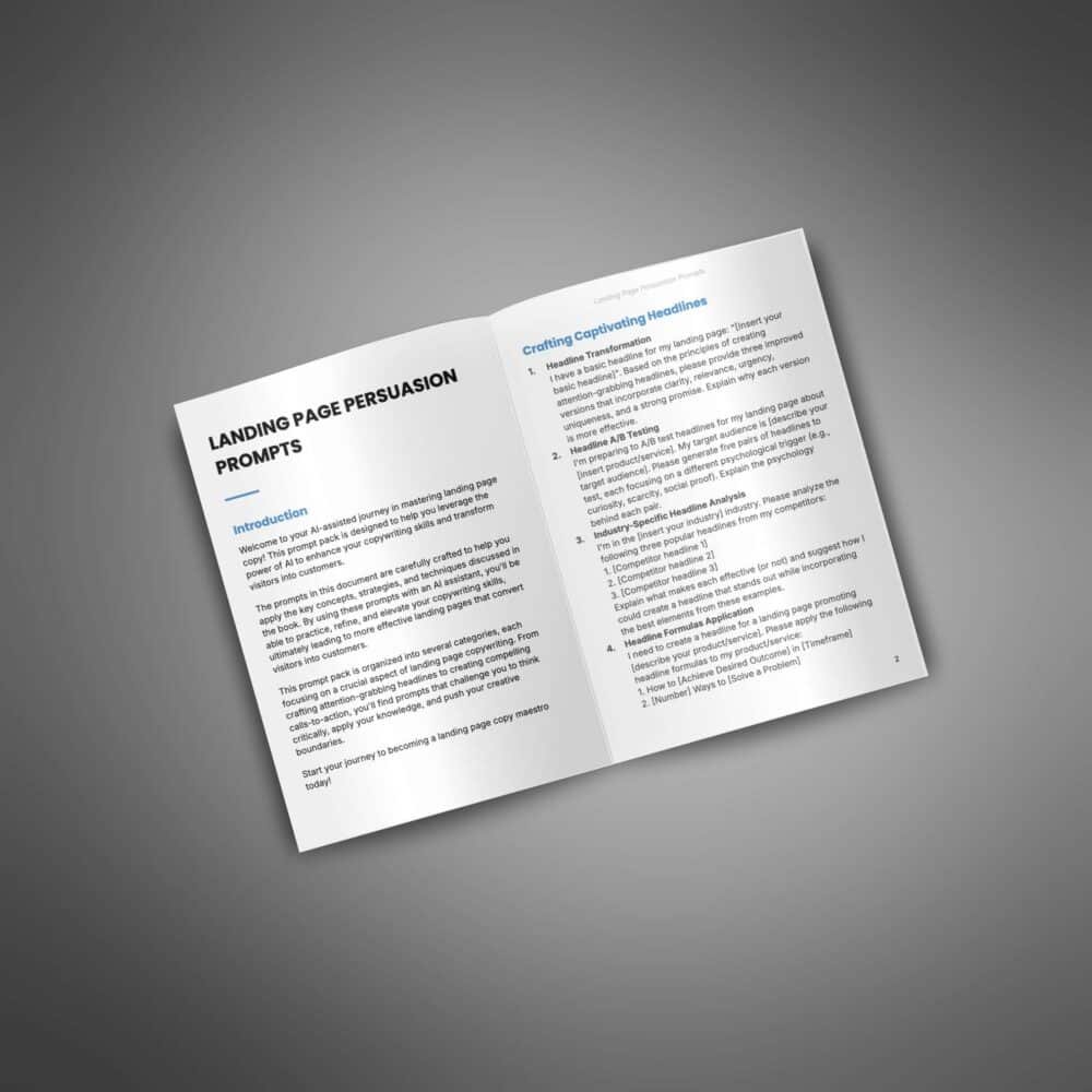 Landing Page Persuasion Prompts: Boost Conversions Now