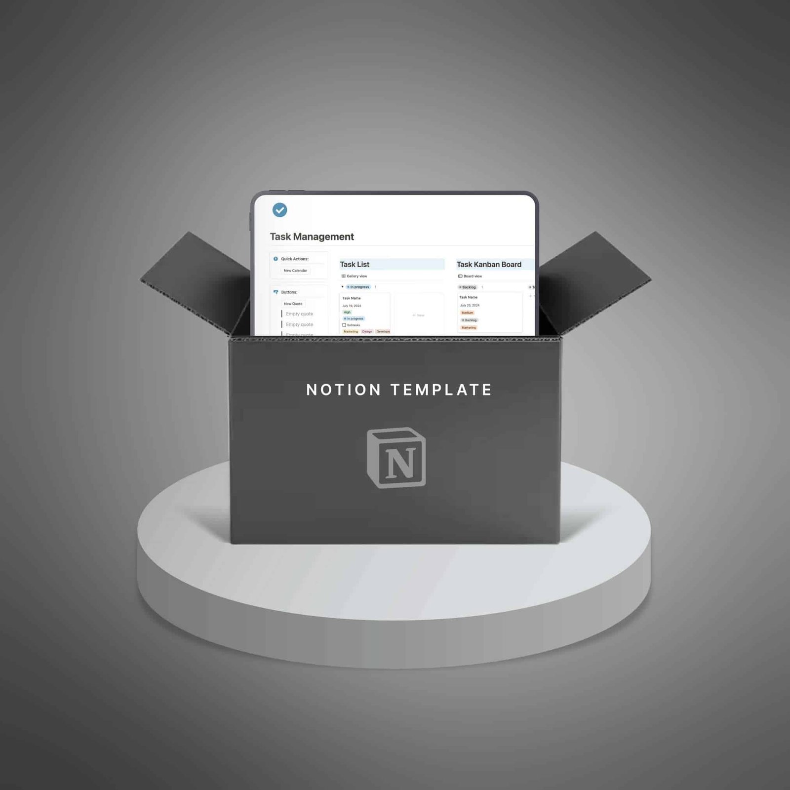 Task Management1 Ultimate Notion Productivity Bundle