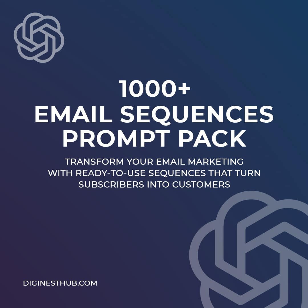 Email Sequences Prompt Pack: 1000+ Converters | Save Time