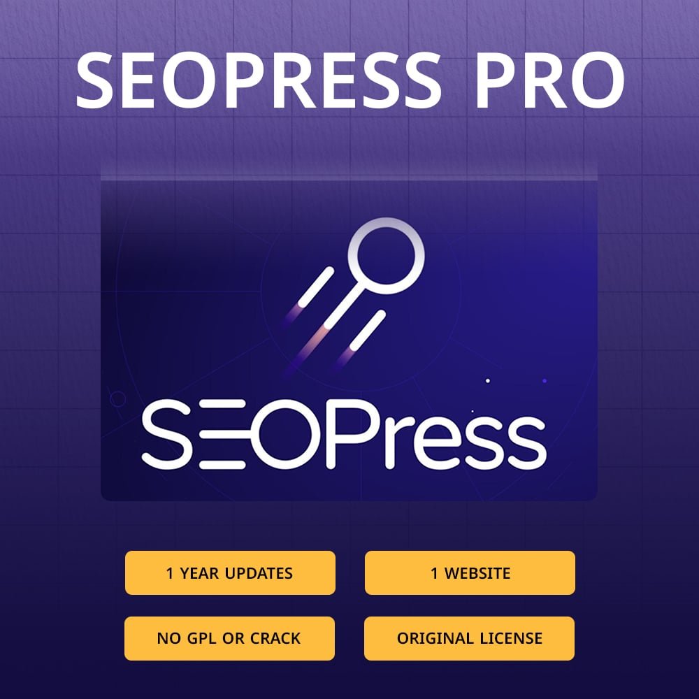 SEOPress Pro – 1 Year Access | Original Official License