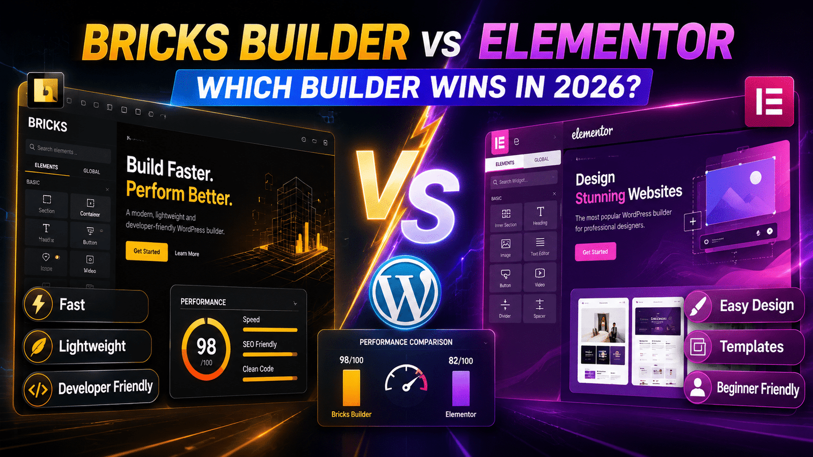 Bricks Builder vs Elementor